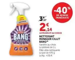 Super U Nettoyant ménager Cillit Bang offre