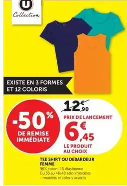 Super U Tee Shirt ou Debardeur Femme offre