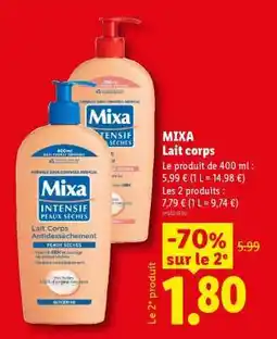 Lidl MIXA Lait Corps offre