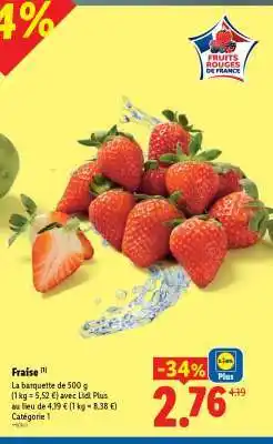 Lidl FRAISE offre