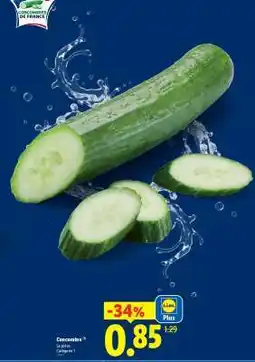 Lidl CONCOMBRE offre
