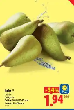 Lidl POIRE offre