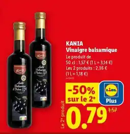Lidl KANIA Vinaigre balsamique offre