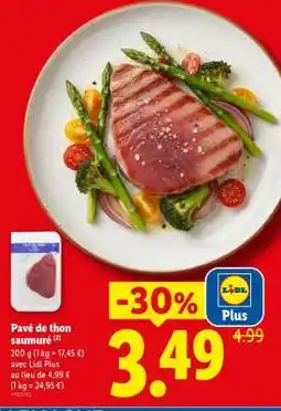 Lidl Pavé de thon saumuré offre