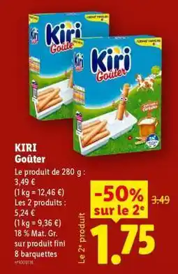 Lidl Kiri Goûter offre