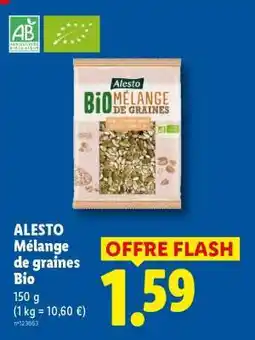 Lidl ALESTO Mélange de graines Bio offre