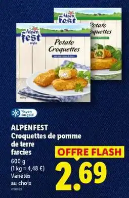 Lidl ALPENFEST Croquettes de pomme de terre farcies offre