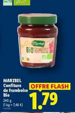 Lidl MARIBEL Confiture de framboise Bio offre