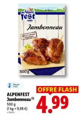 Lidl ALPENFEST Jambonneau offre