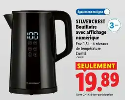 Lidl SILVERCREST Bouilloire avec affichage numérique offre