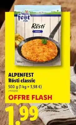 Lidl ALPENFEST Rösti classic offre