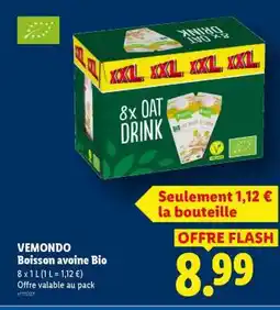 Lidl VEMONDO Boisson avoine Bio offre