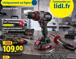 Lidl PARKSIDE PERFORMANCE Perceuse-visseuse à percussion sans fil offre