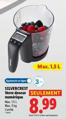 Lidl SILVERCREST Verre doseur numérique offre