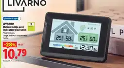 Lidl LIVARNO Station météo avec indicateur d'aération offre