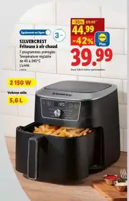 Lidl SilverCrest Friteuse à air chaud offre