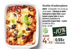 Thiriet Gratin d'aubergines offre