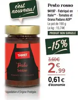Thiriet Pesto rosso offre