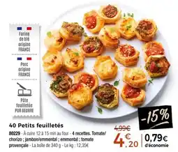 Thiriet 40 Petits feuilletés offre