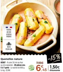 Thiriet Quenelles nature offre