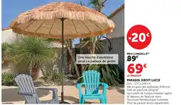 U Express PARASOL DROIT LUCIE offre