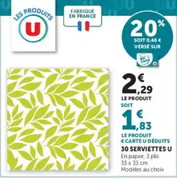 U Express 30 SERVIETTES U offre