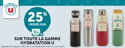 U Express SUR TOUTE LA GAMME HYDRATATION U offre