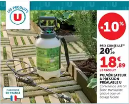 U Express PULVÉRISATEUR À PRESSION PRÉALABLE U offre