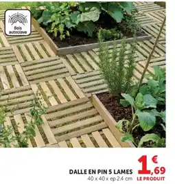 U Express DALLE EN PIN 5 LAMES offre
