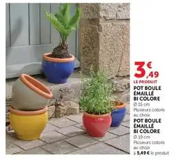 U Express POT BOULE ÉMAILLÉ BI COLORE offre