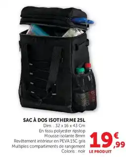 U Express SAC À DOS ISOTHERME offre