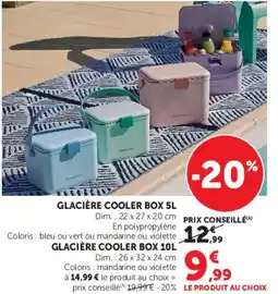 U Express GLACIÈRE COOLER BOX offre