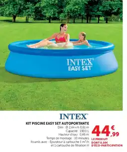 U Express INTEX KIT PISCINE EASY SET AUTOPORTANTE offre