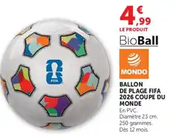 U Express BALLON DE PLAGE FIFA 2026 COUPE DU offre