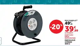 U Express ENROULEUR 4 PRISES U offre