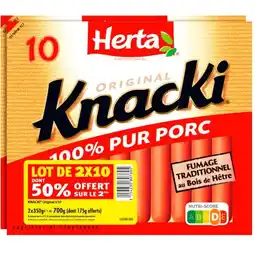 Carrefour Market Herta knacki original offre