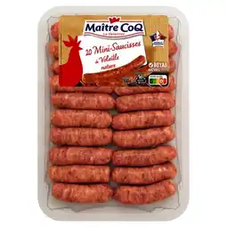 Carrefour Market Maitre coq mini saucisses volaille offre