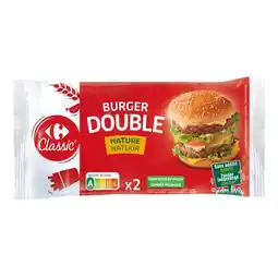 Carrefour Market Carrefour classic pains double burger offre