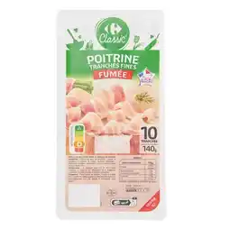 Carrefour Market Carrefour classic' poitrine tranches fines offre