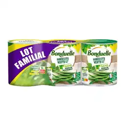 Carrefour Market Bonduelle haricots verts extra fins lot familial offre