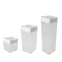 Carrefour Market Carrefour home set de 3 bocaux hermétiques offre