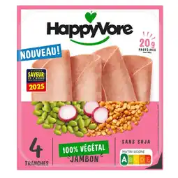 Carrefour Happyvore jambon végétal offre