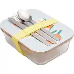 Carrefour Carrefour home boite de conservation + couverts offre