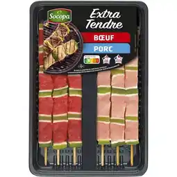 Carrefour Assortiment de 6 brochettes socopa offre