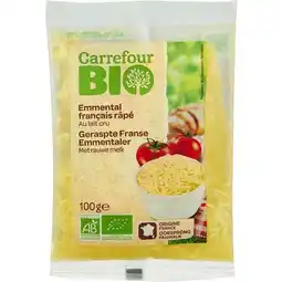 Carrefour Carrefour bio emmental râpé offre