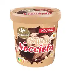 Carrefour Carrefour sensation glace en pot nocciola offre