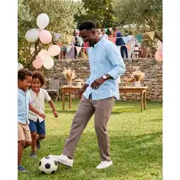 Carrefour Tex pantalon chino lin homme offre