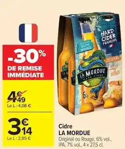 Carrefour Drive La mordue - cidre offre