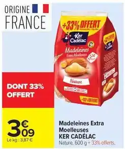 Carrefour Drive Ker cadelac - madeleines extra moelleuses offre