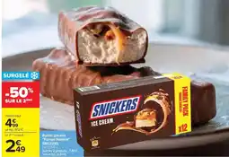 Carrefour Drive Snickers - barres glacées format spécial offre